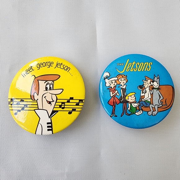 Hanna-Barbera Productions Other - The Jetsons Vintage Cartoon Pinback Buttons 1983 Hanna-Barbera Collectible Rare